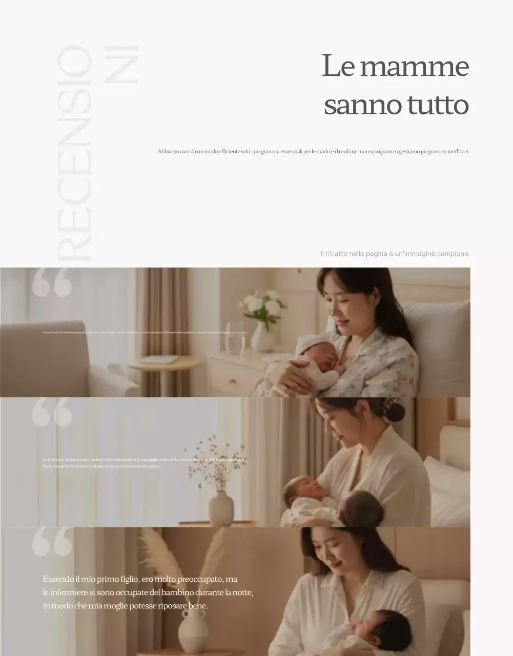 Promozione del centro di assistenza post-parto Beige Luxury