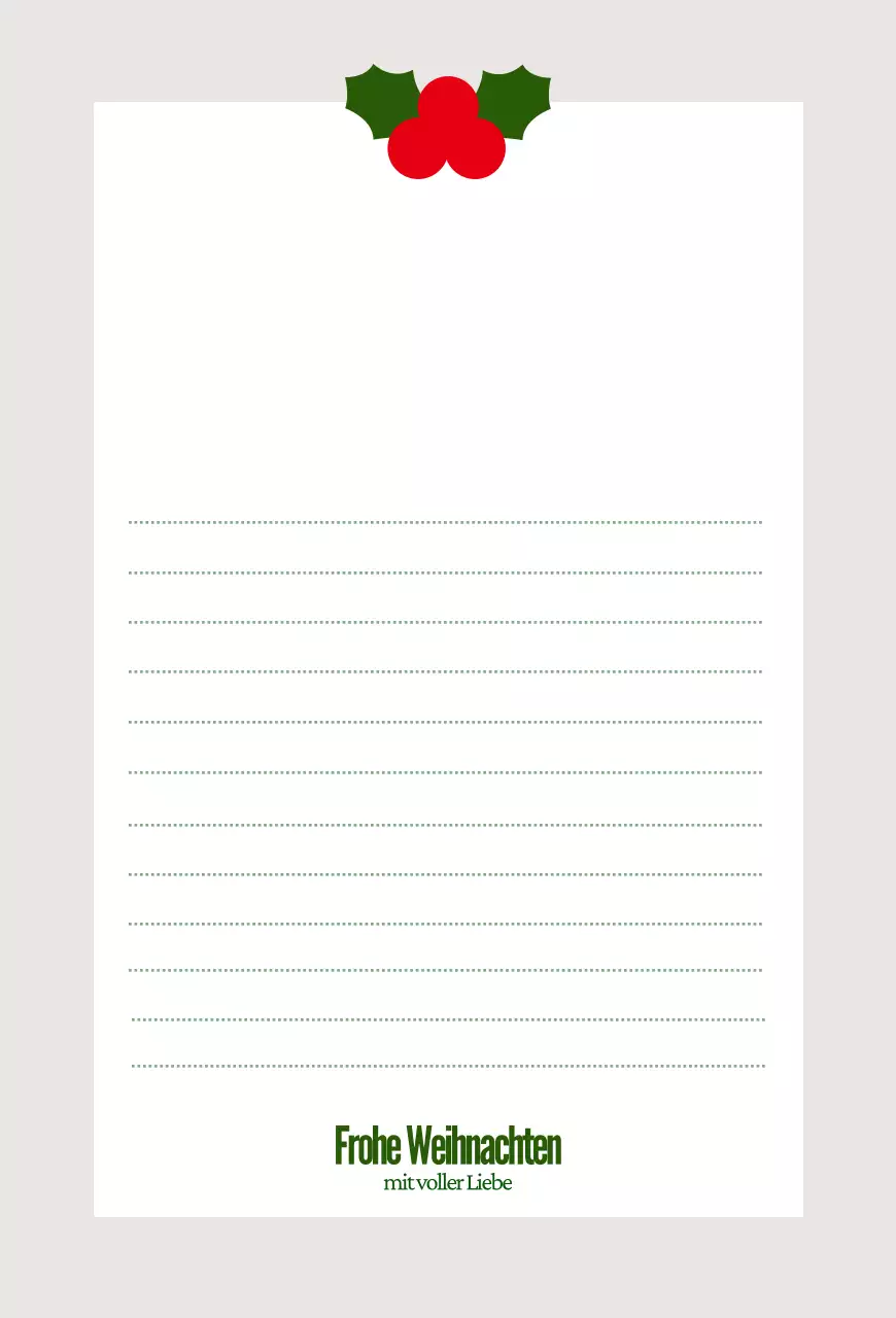 Rote, schlichte Weihnachtskarte