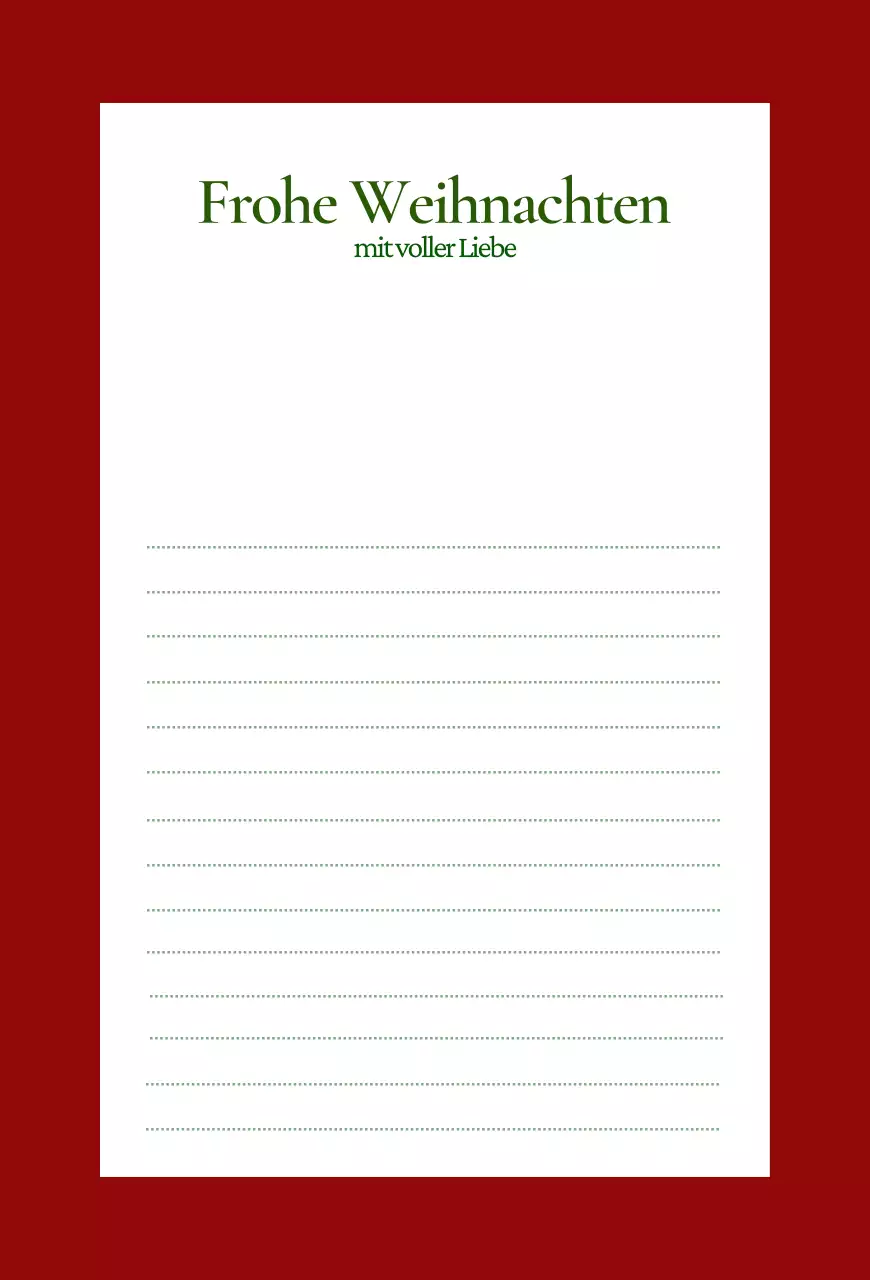 Rote klassische Weihnachtskarte