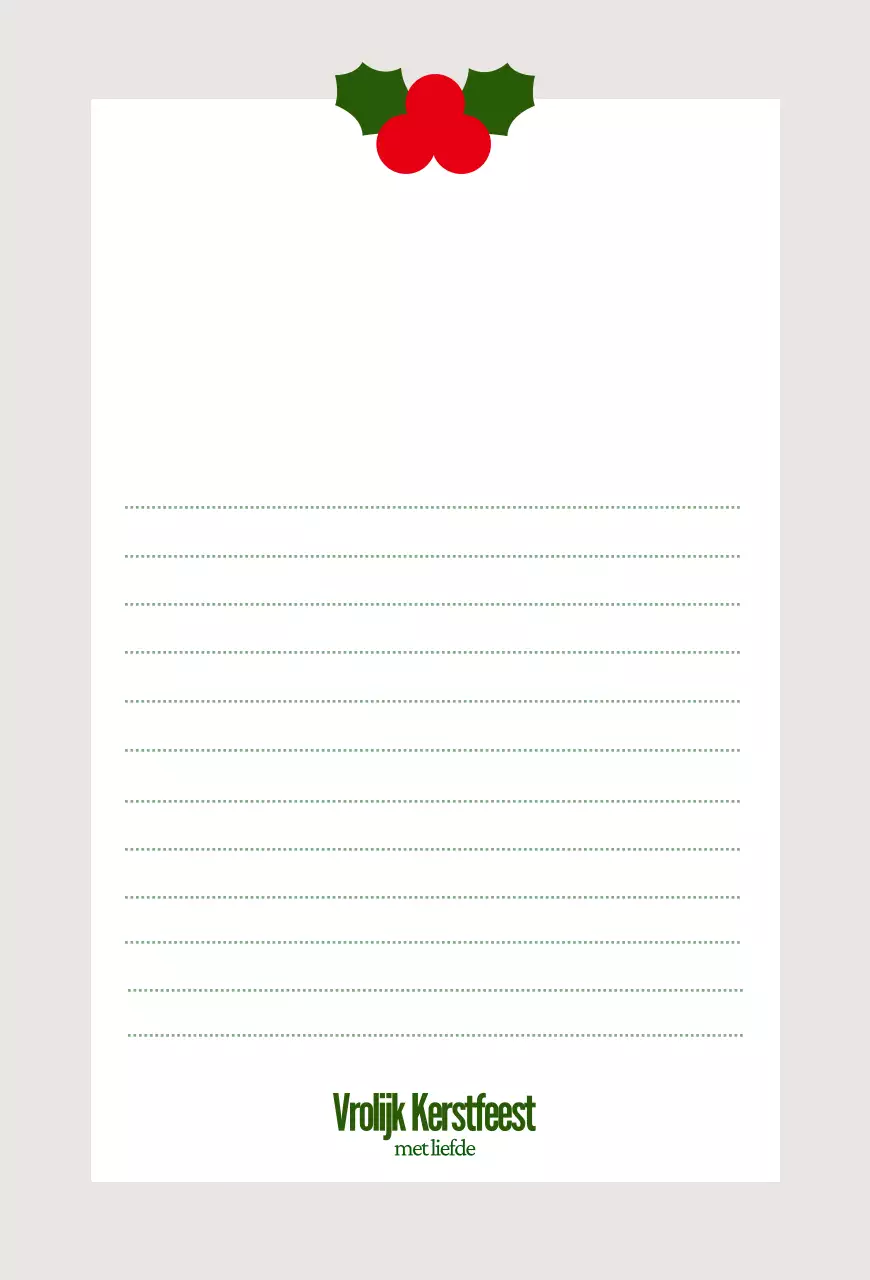 Rode eenvoudige kerstkaart