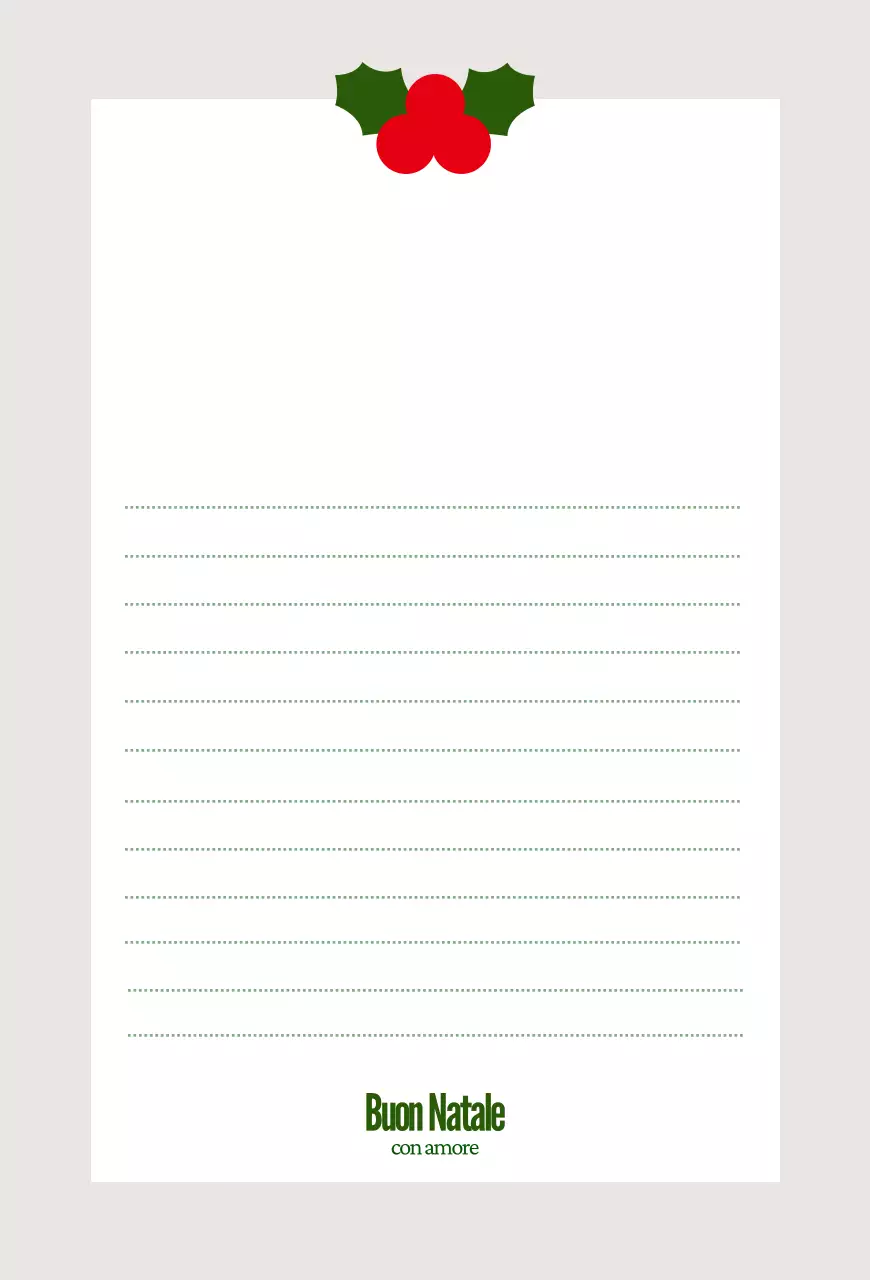 Biglietto di Natale semplice rosso