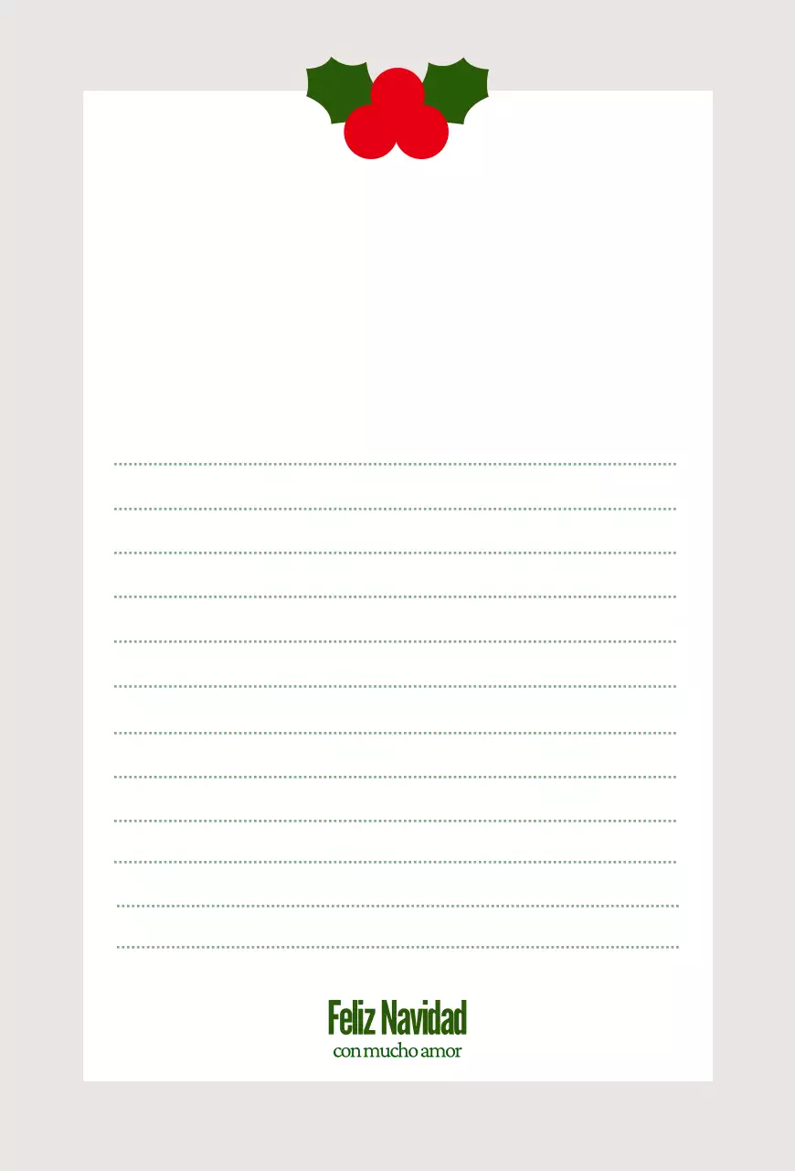 Tarjeta navideña sencilla roja