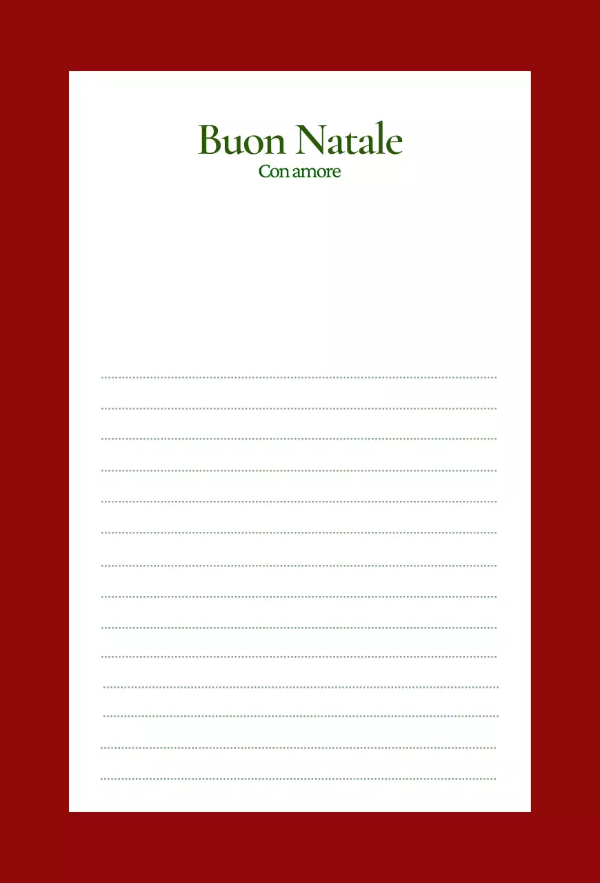 Biglietto di Natale classico rosso