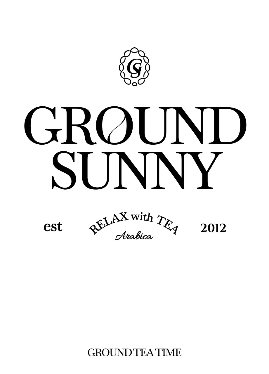 고급스러운 곡선 라인의 티백 