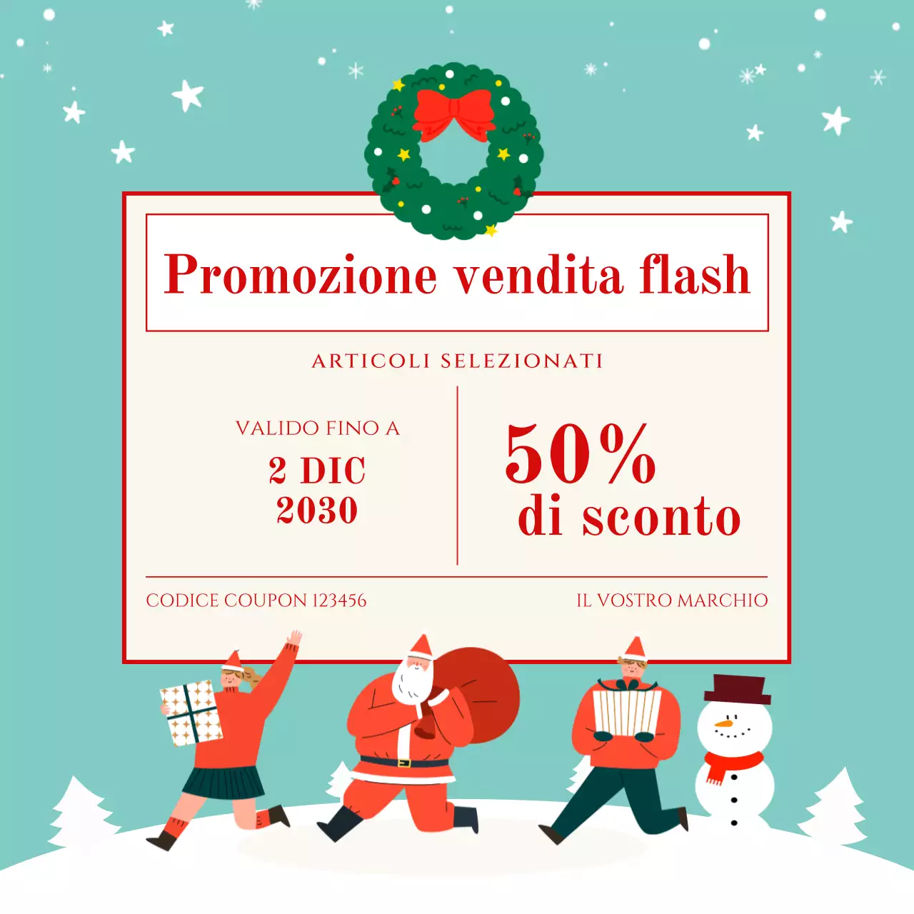Post promozionale per le festività verdi