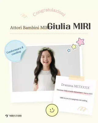 L'adorabile promozione del casting per l'attore bambino di Ivory