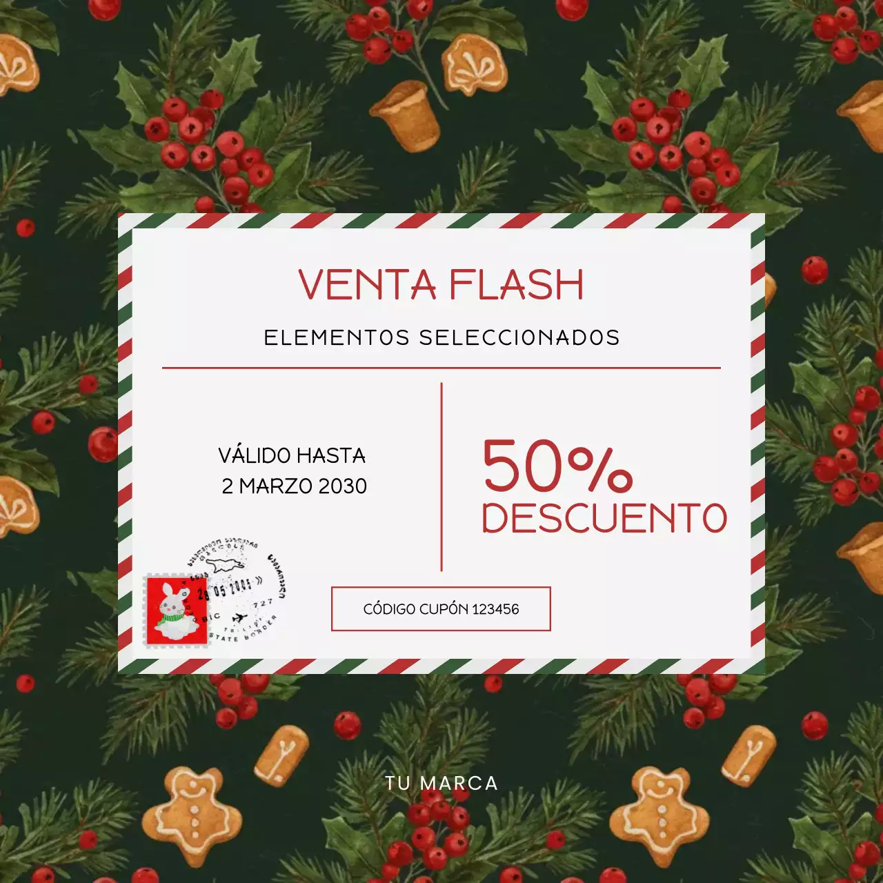 Anuncio de la Venta Festiva Verde