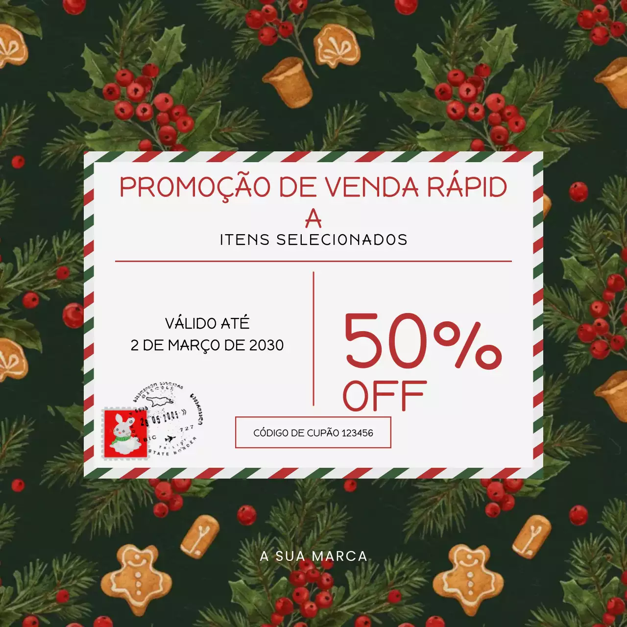 Anúncio da Promoção Festiva Verde