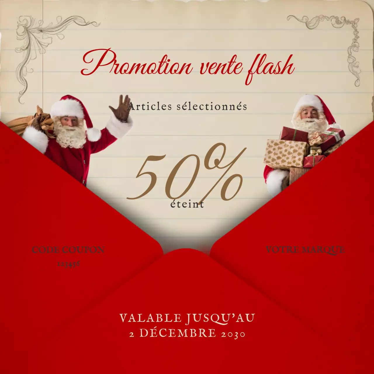 Publicité Red Modern Sale