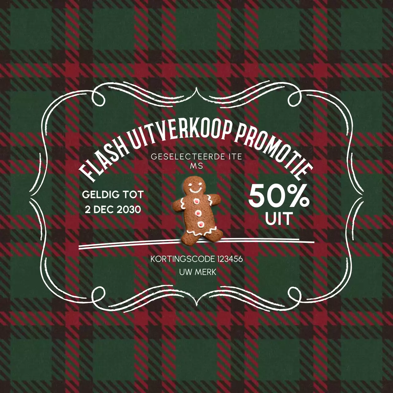 Grijze vintage uitverkoop advertentiepost