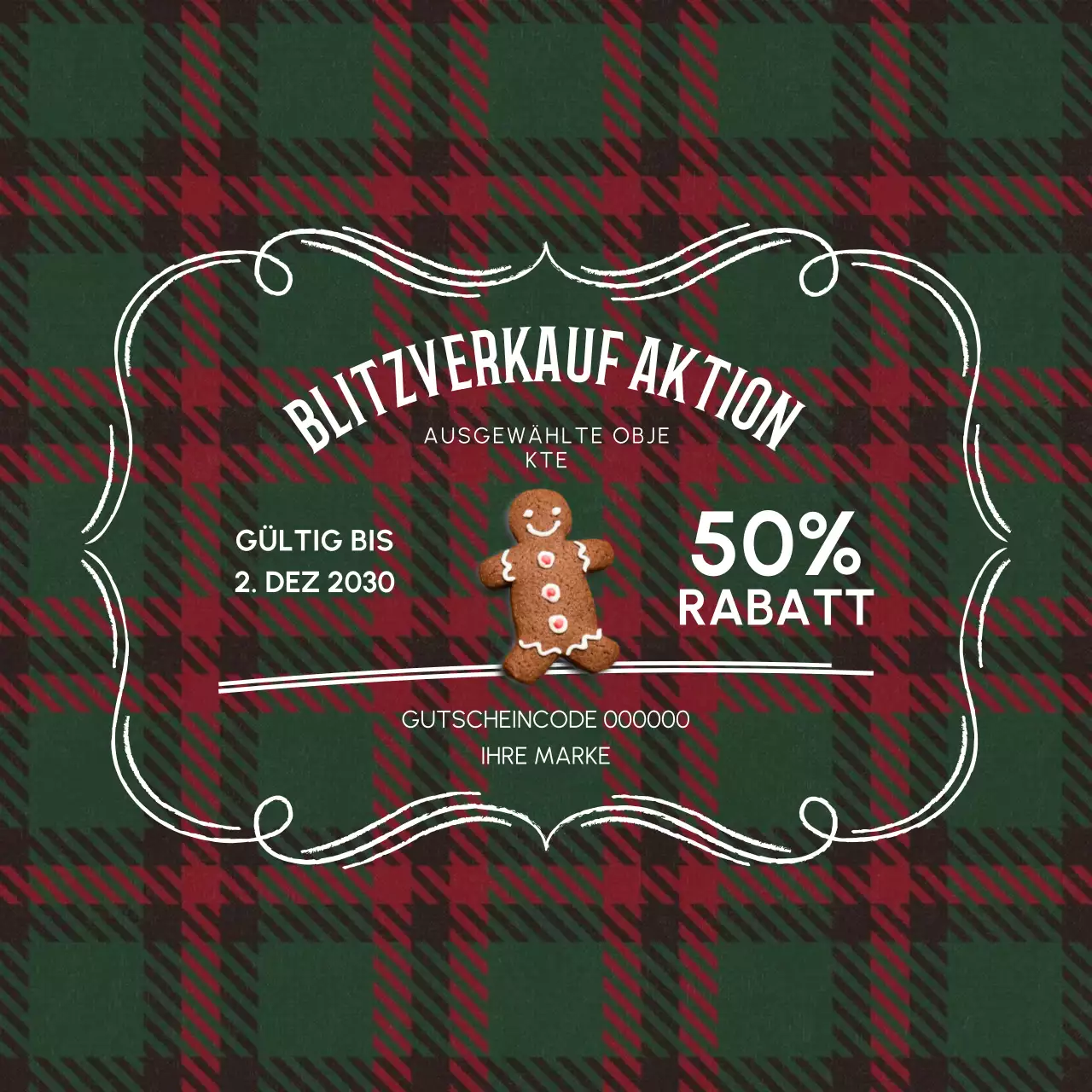 Anzeige für einen grauen Vintage-Verkauf