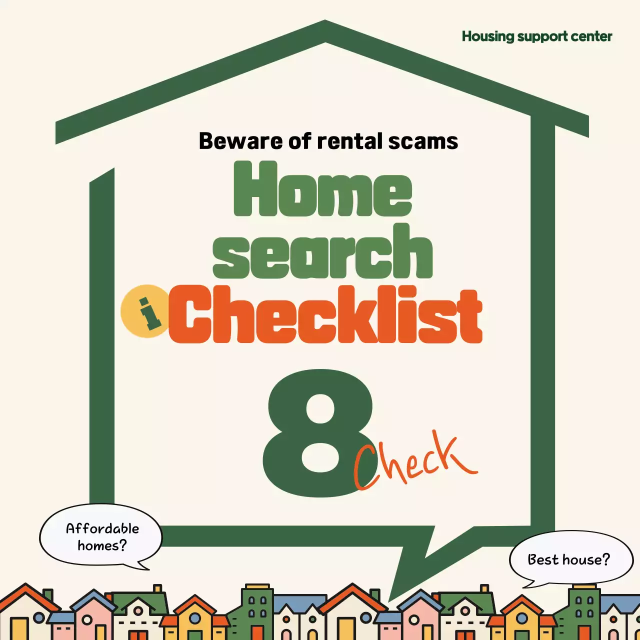 Green Simple Home Checklist Social Media Post