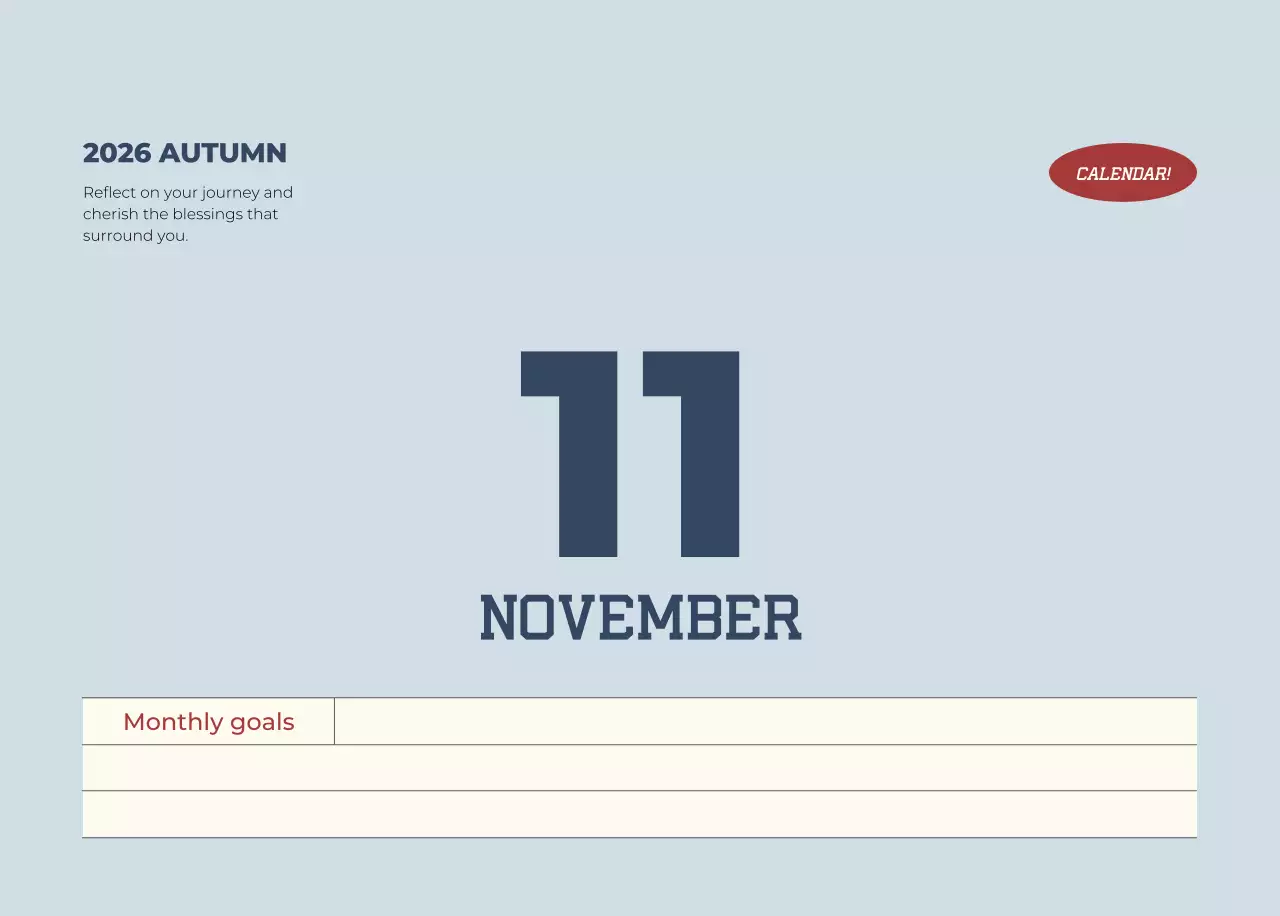 베이지 모던 달력 안내