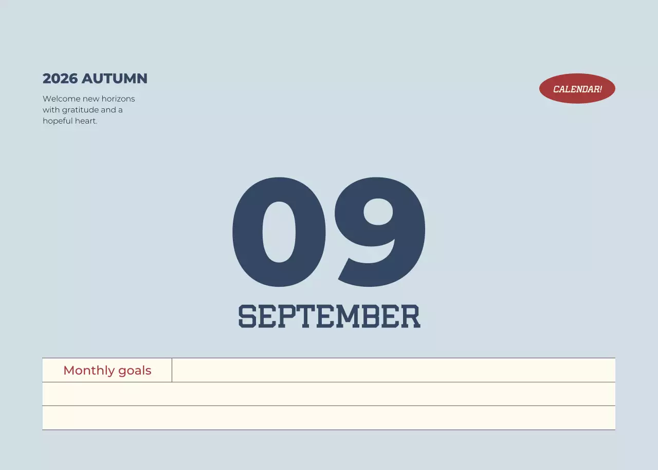 흰색 심플 새해 캘린더