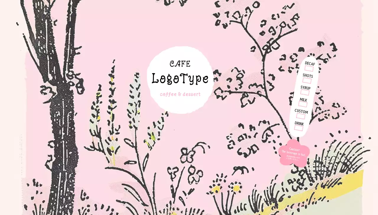 ピンク かわいい カフェ メニュー