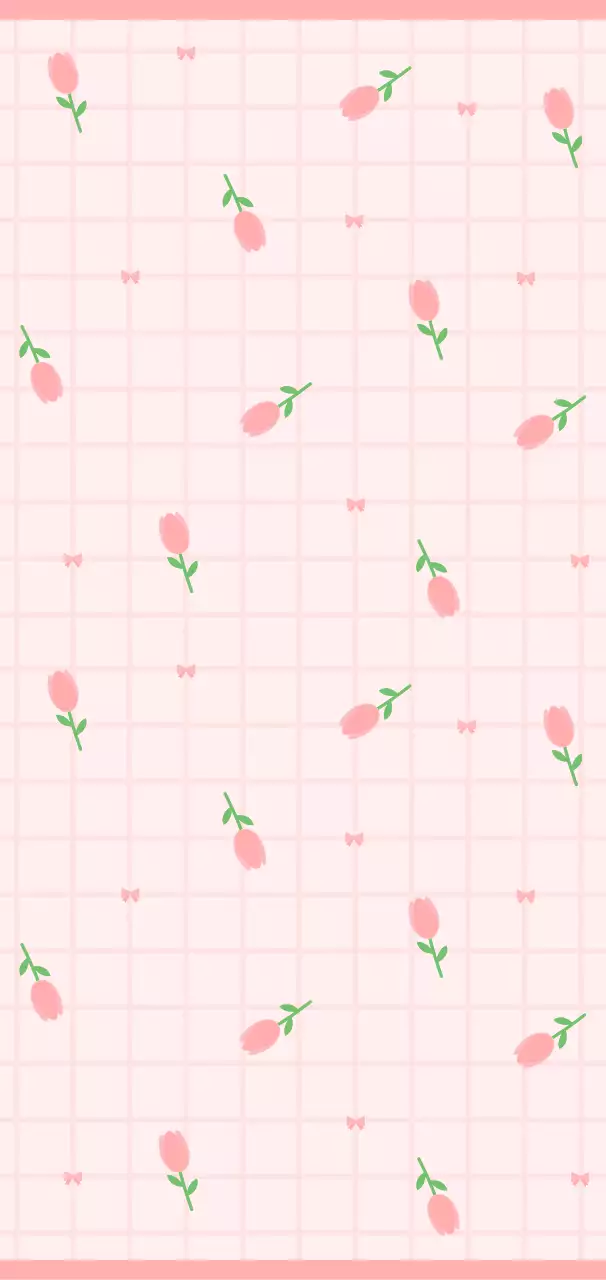 핑크 아기자기한 패턴 스티커