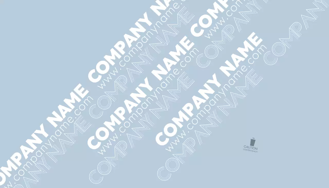 青 シンプル ビジネス ラベル