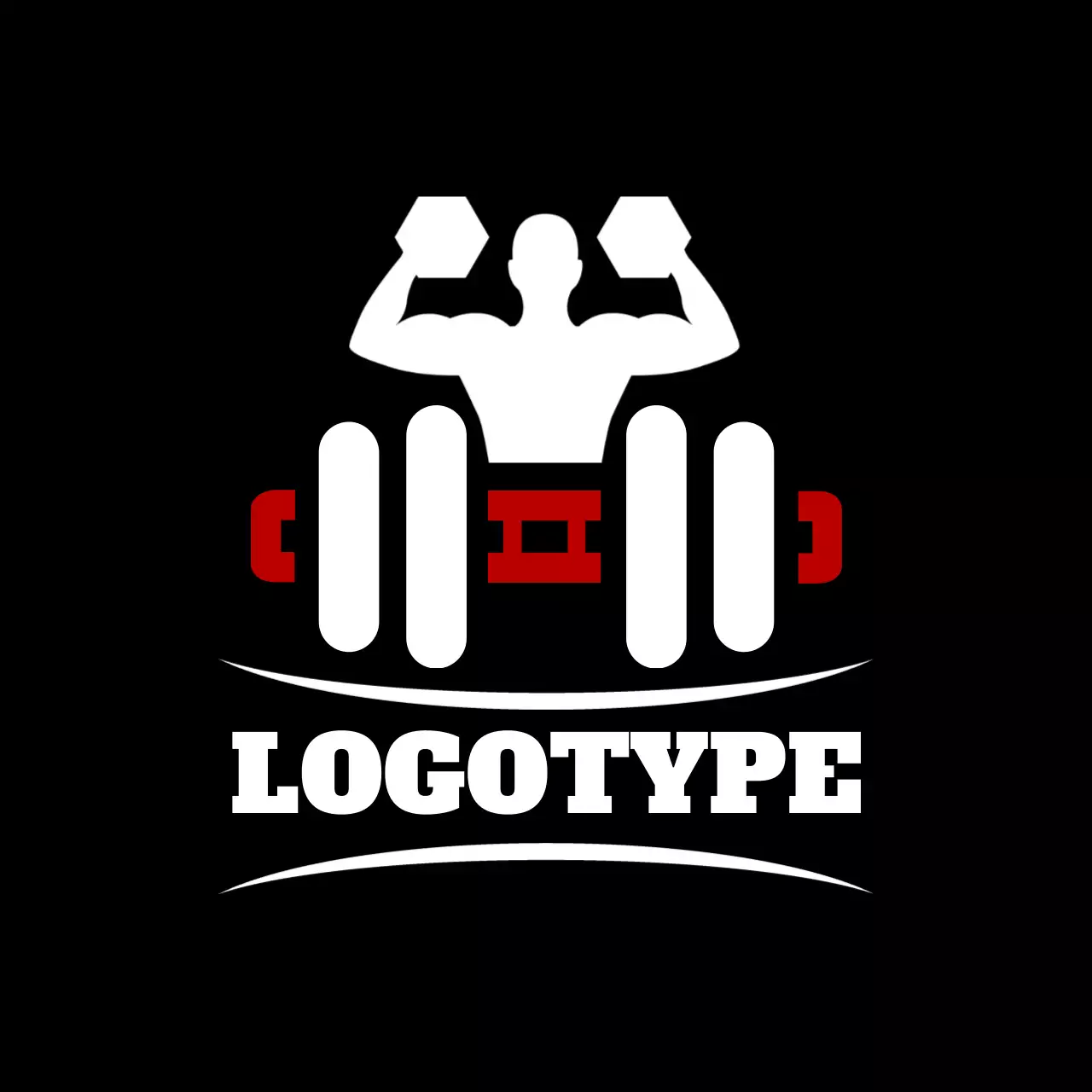 Black Bold Fitness Advertisement