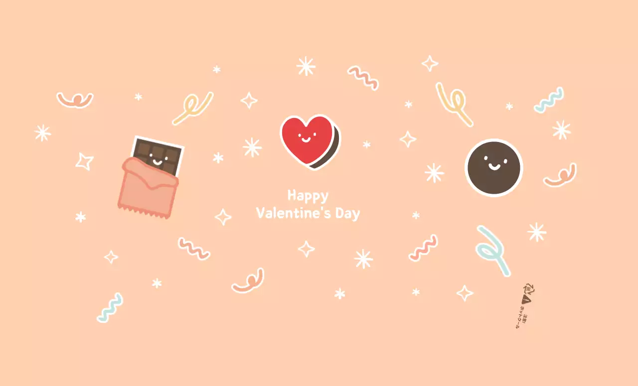 ピンク かわいい バレンタイン カップスリーブ