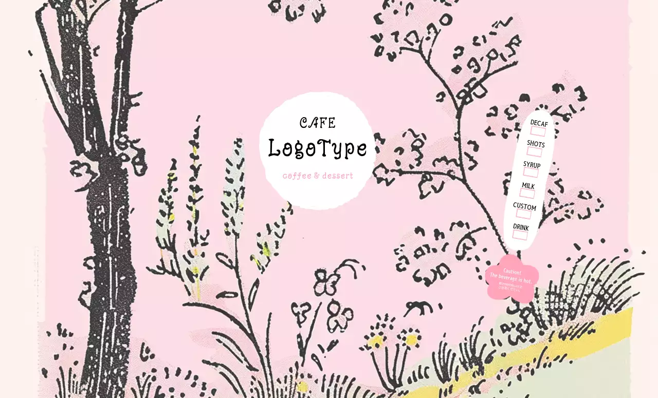 ピンク かわいい カフェ メニュー