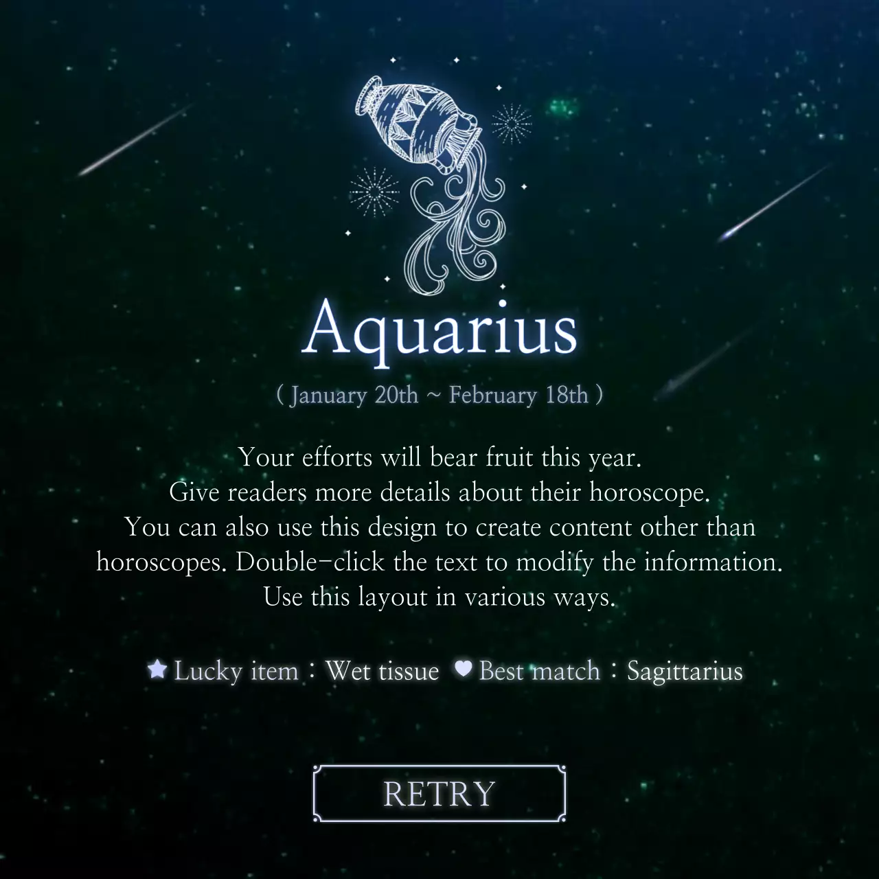 Black and blue night sky constellation horoscope concept