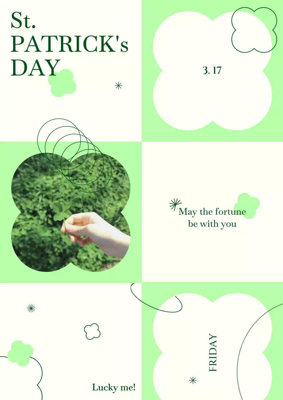 緑 かわいい 祝日 ポスター