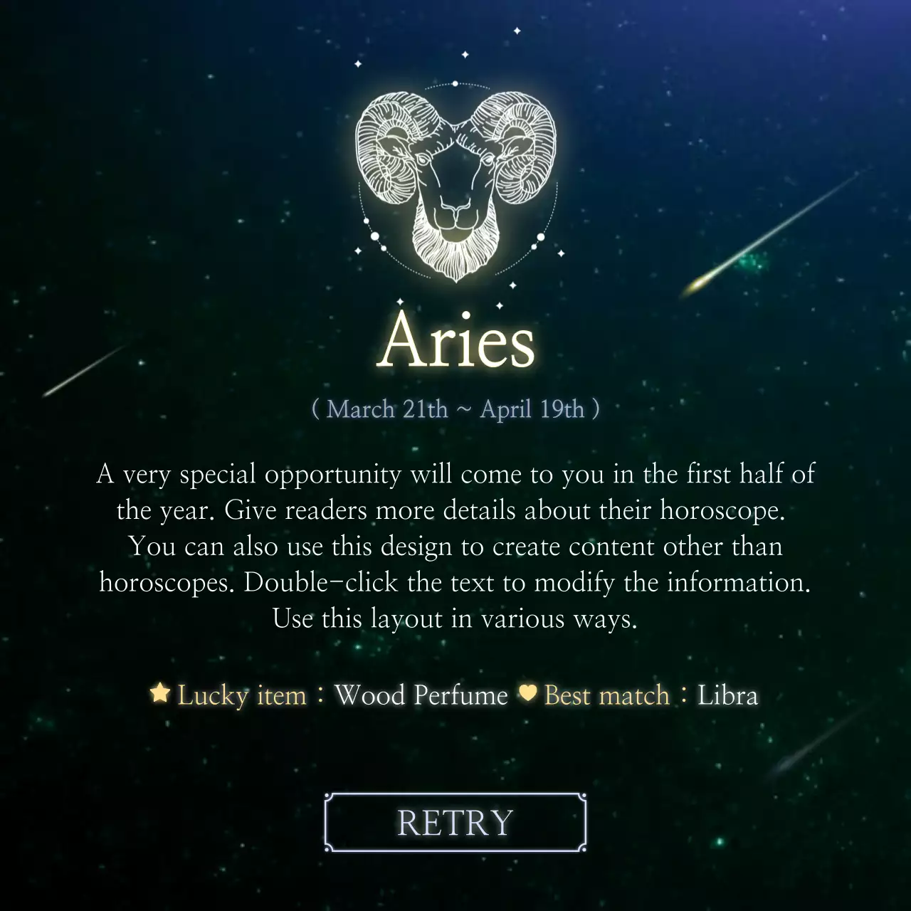 Black and blue night sky constellation horoscope concept