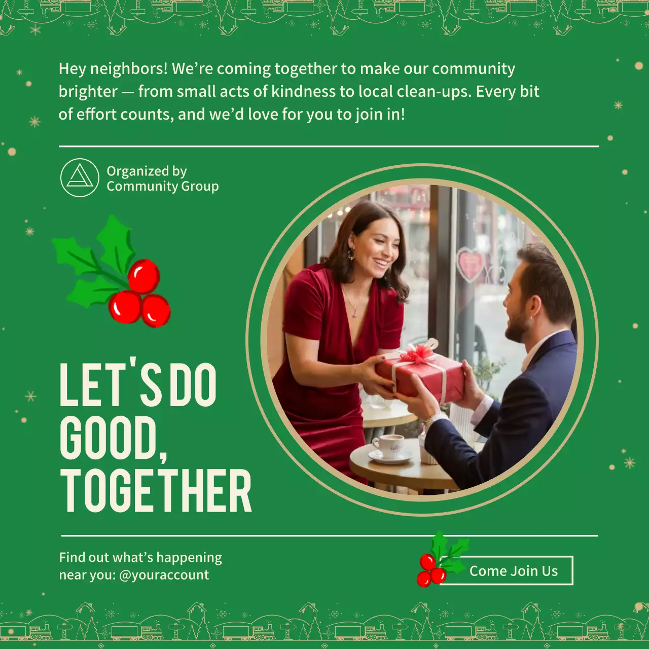 Green Festive Community Participation Announcement