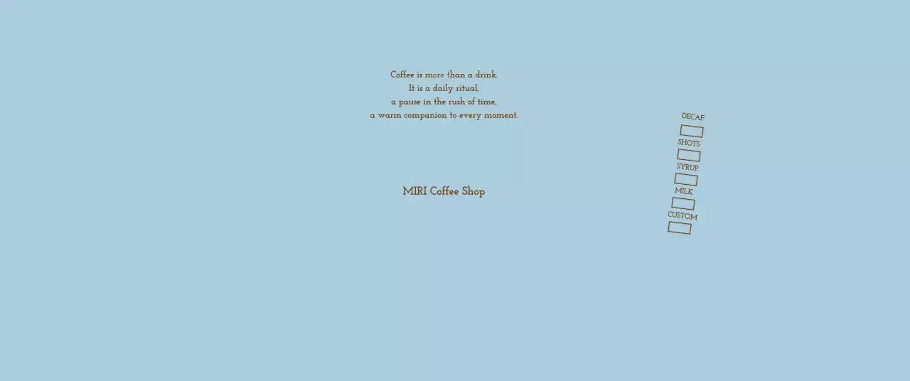 水色 シンプル コーヒー カップスリーブ チェックリスト小さなテキスト