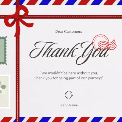 Red and Grey Vintage Minimalist New Year Social Media Square