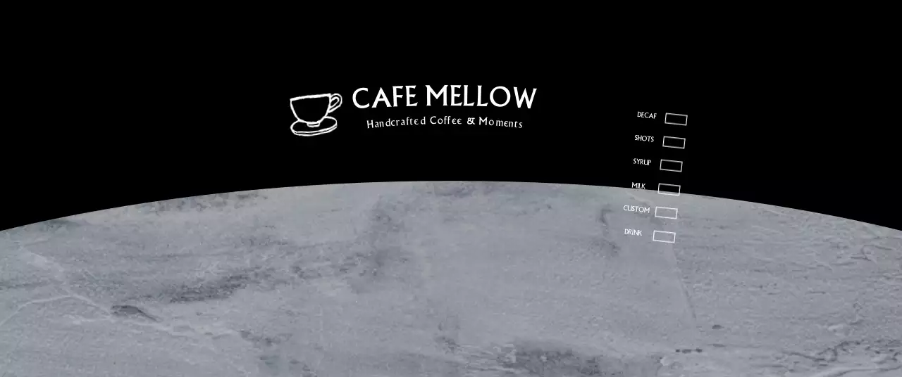 회색 심플 커피 광고