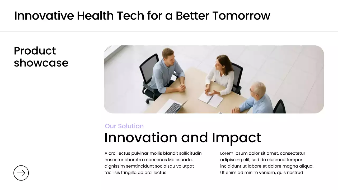 Purple Modern Health Tech Promotion Presentation