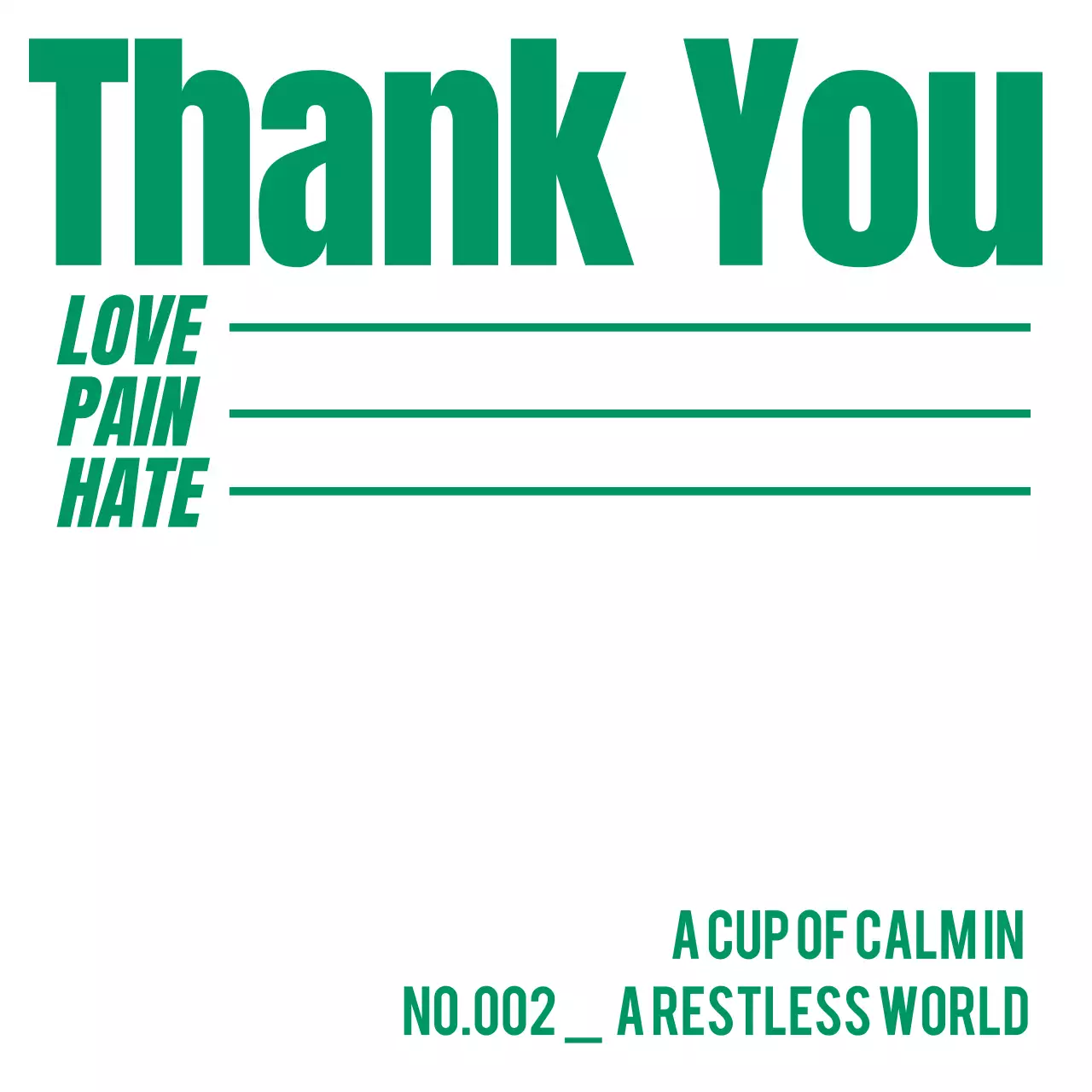 白 シンプル メッセージ カード サンキュー