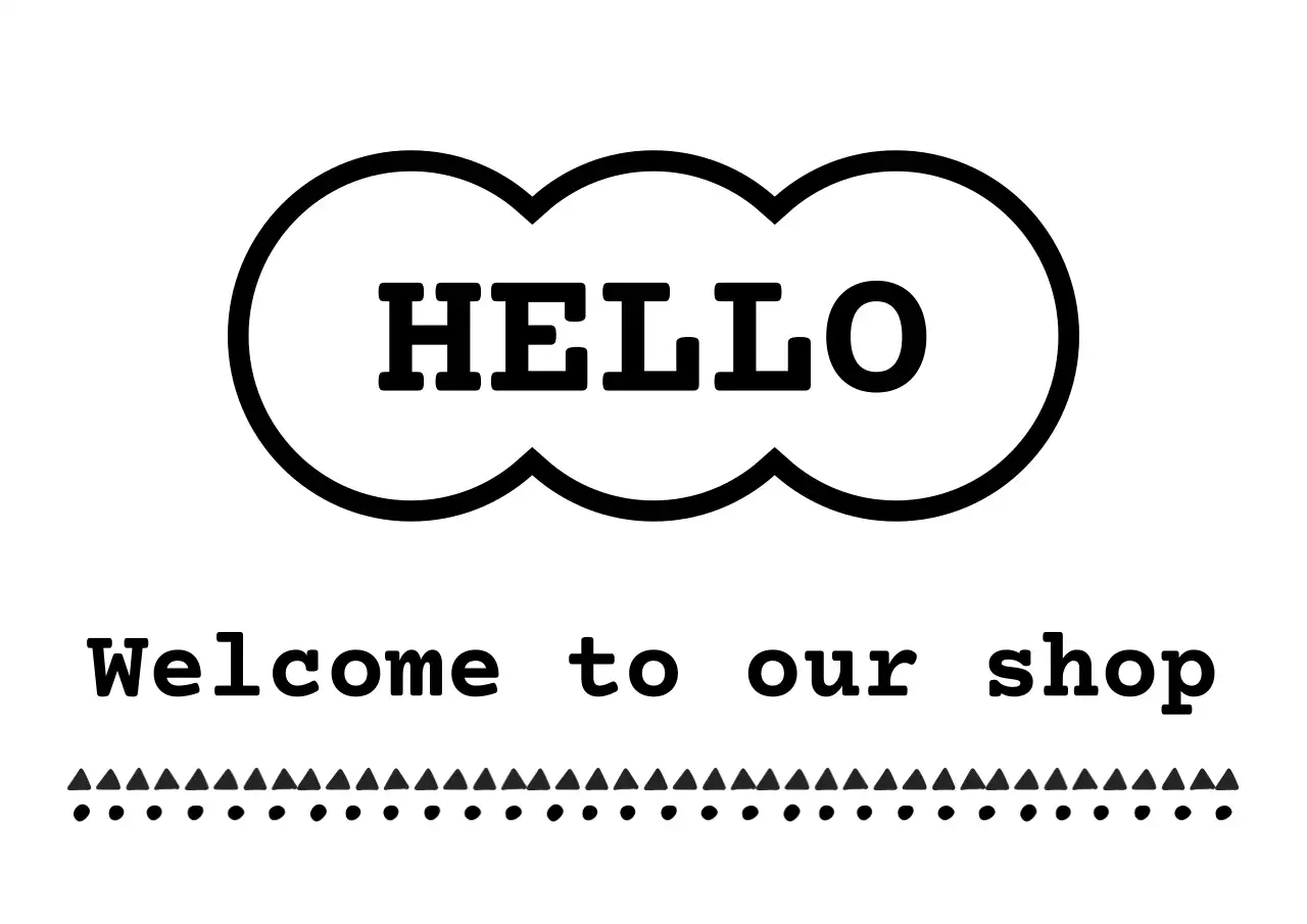 白黒 シンプル ショップ 看板 カフェ文章