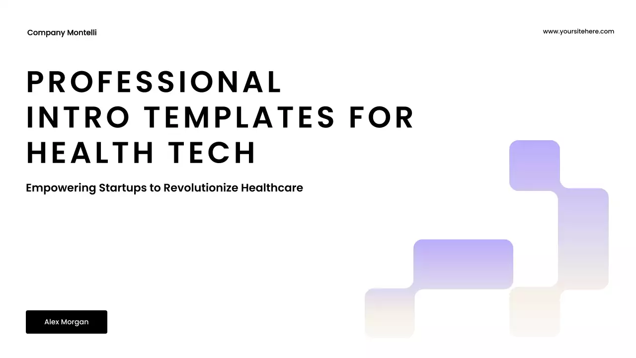 Purple Modern Health Tech Promotion Presentation