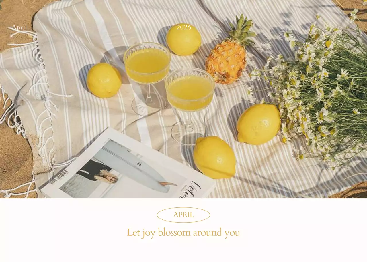 흰색 심플 캘린더 달력