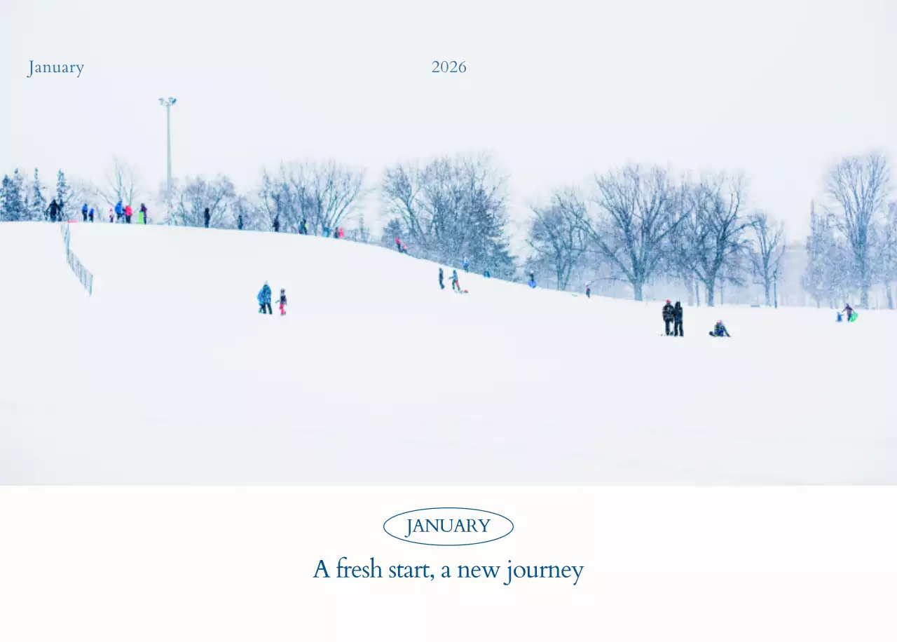 흰색 심플 캘린더 달력