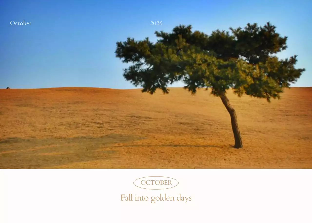 흰색 심플 캘린더 달력