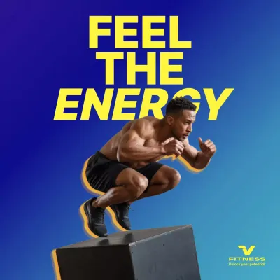 blue bold fitness promotion