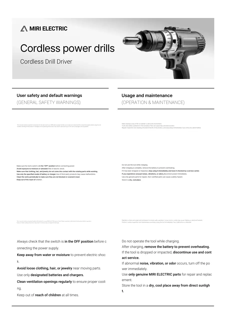 Sách hướng dẫn sử dụng dụng cụ điện cơ bản màu đen