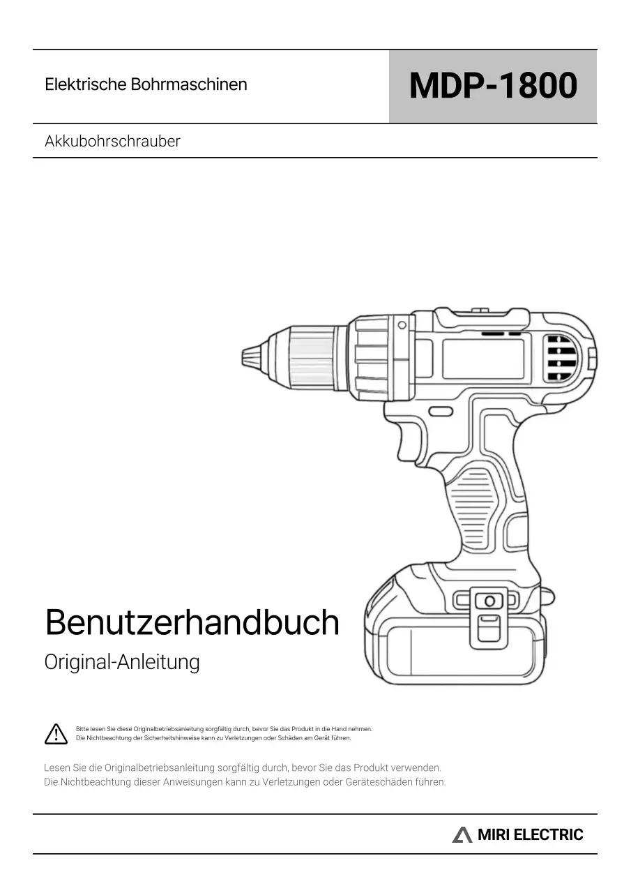 Handbuch für schwarze Basis-Elektrowerkzeuge