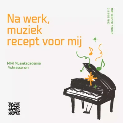 Advertentie voor Orange Simple Music Piano Education