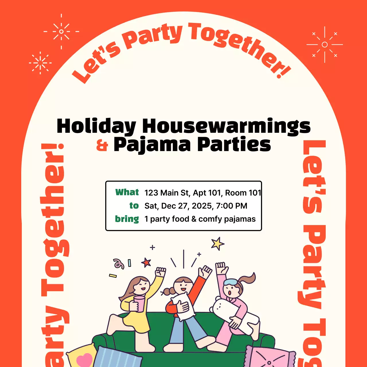 Orange Baby Party Event