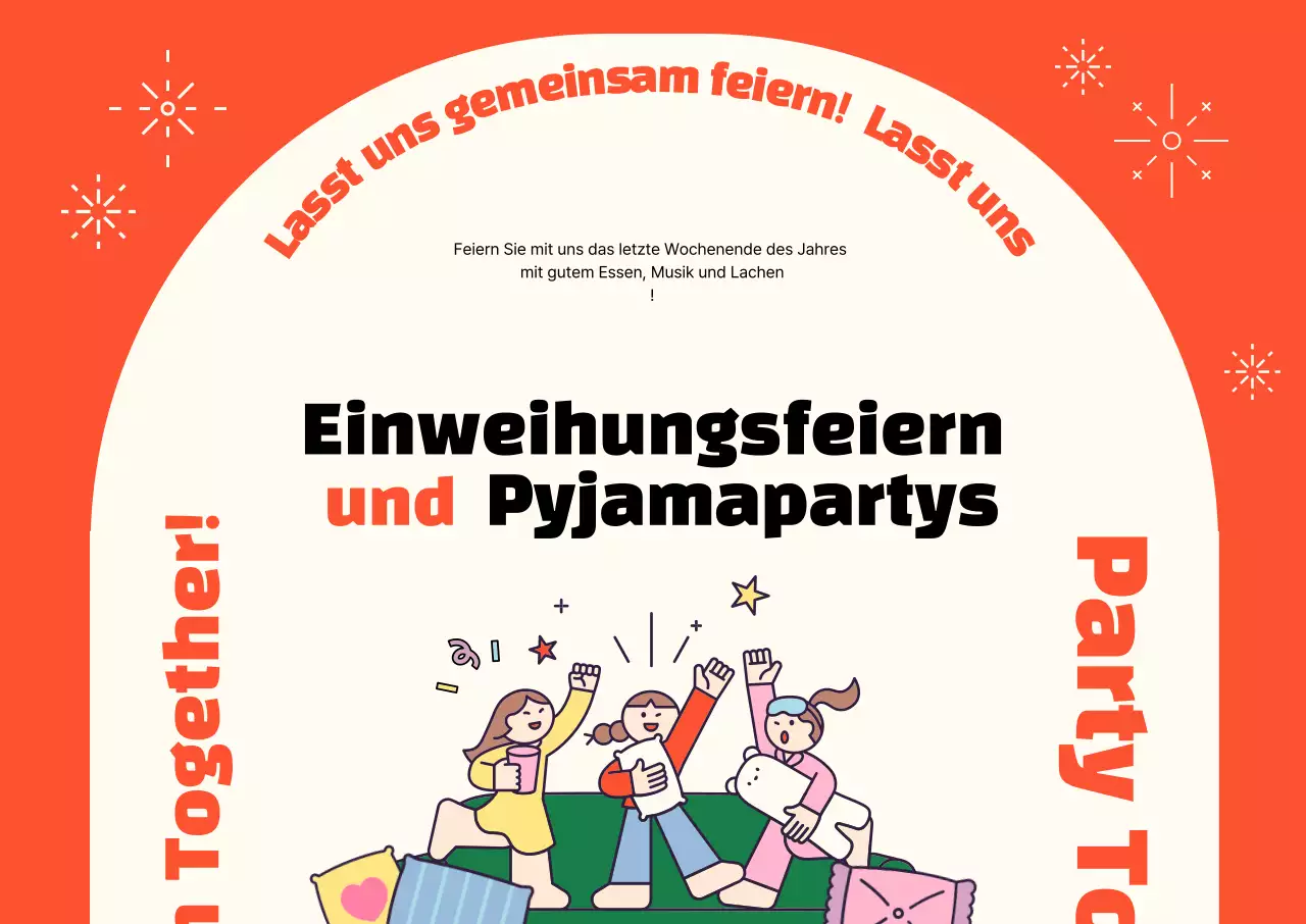 Orange Baby Party Event