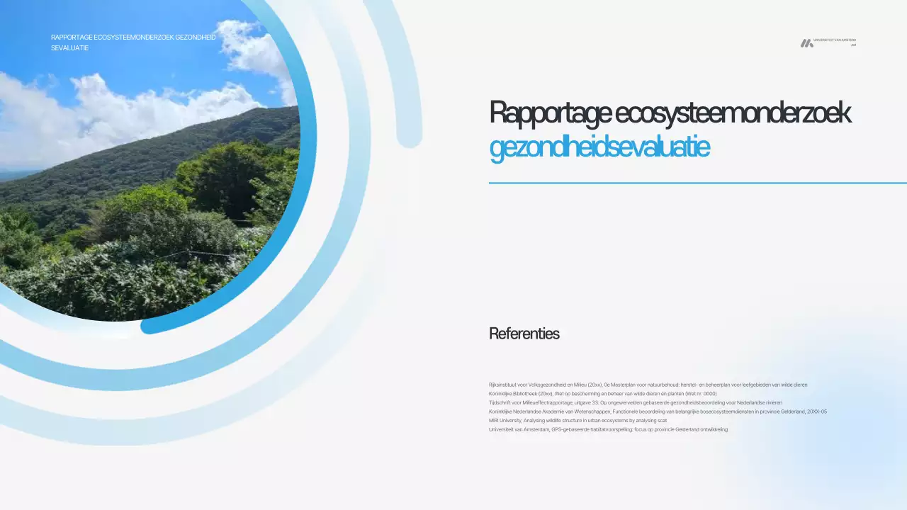 Sky Blue Modern Environment Report