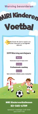 Sky Blue Cute Soccer Recruitment