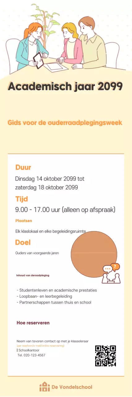 Oranje Eenvoudige Onderwijsgids