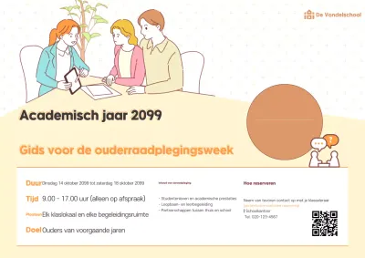 Oranje Eenvoudige Onderwijsgids