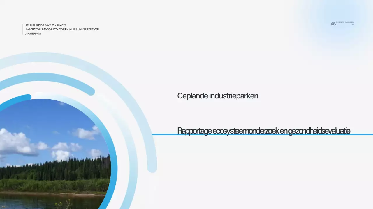 Sky Blue Modern Environment Report