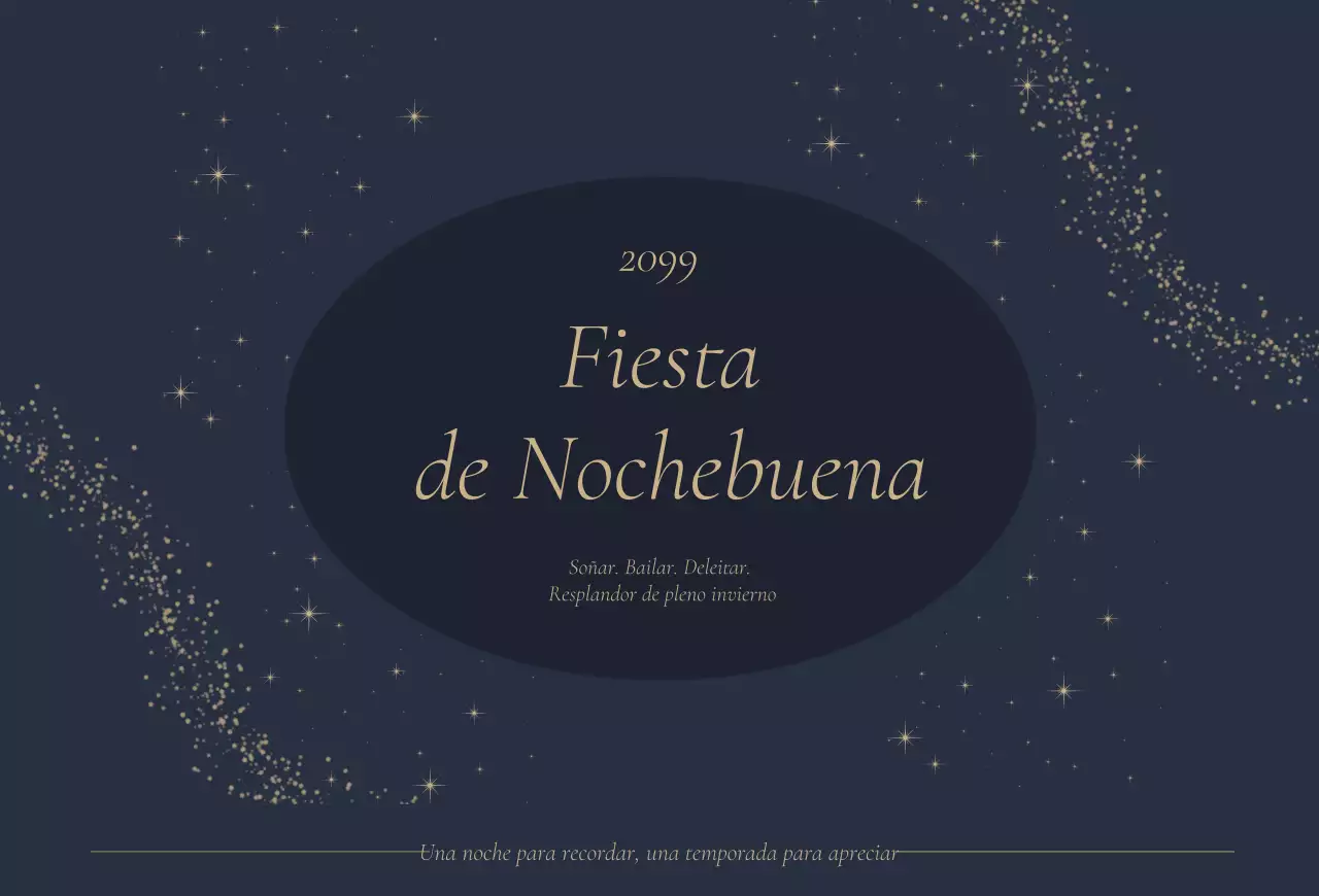 Invitación elegante azul marino para fiesta